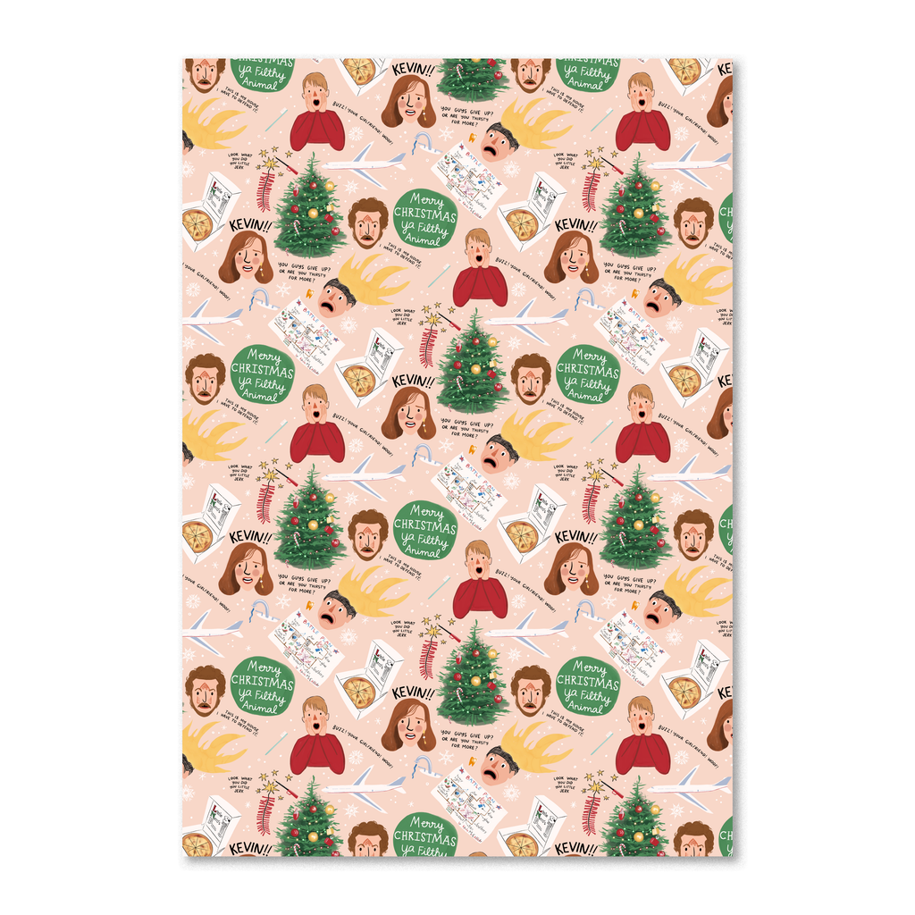 Home Alone Wrapping Paper - 3 Sheet Roll