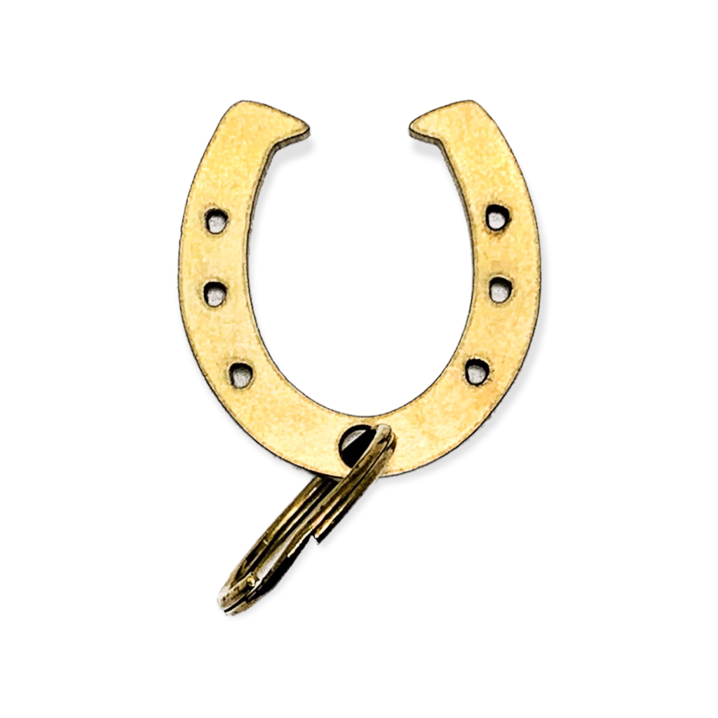 Lucky Horseshoe Keychain Bottle Opener / Brass or Steel
