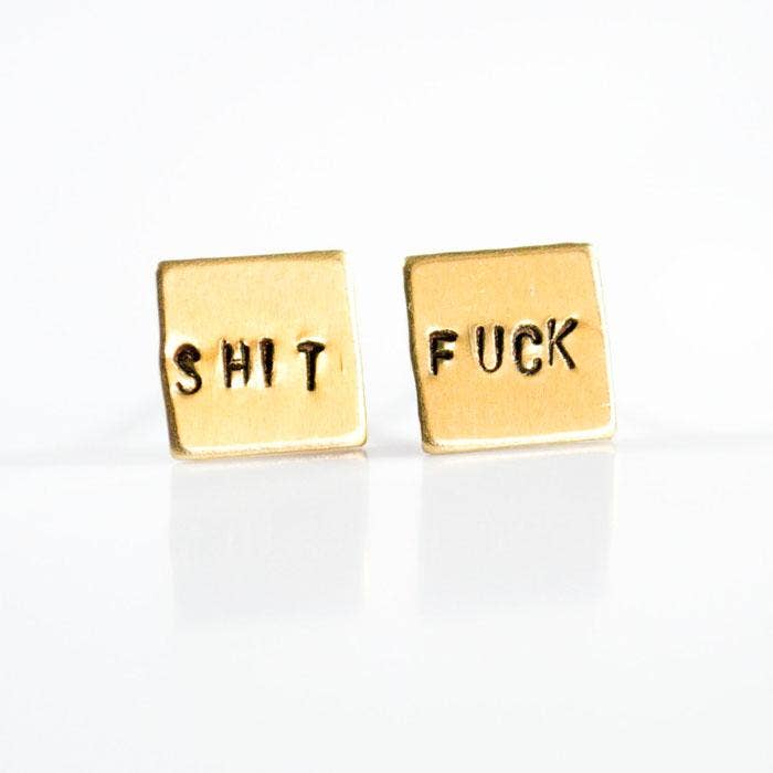 Custom Hand Stamped Earrings – Hypoallergenic Gift Jewelry