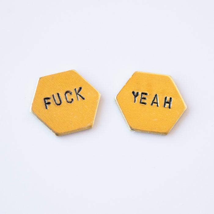 Custom Hand Stamped Earrings – Hypoallergenic Gift Jewelry