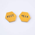 Custom Hand Stamped Earrings – Hypoallergenic Gift Jewelry