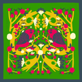 Silk Scarf | Birds and Bees | Women's Habotai Scarf