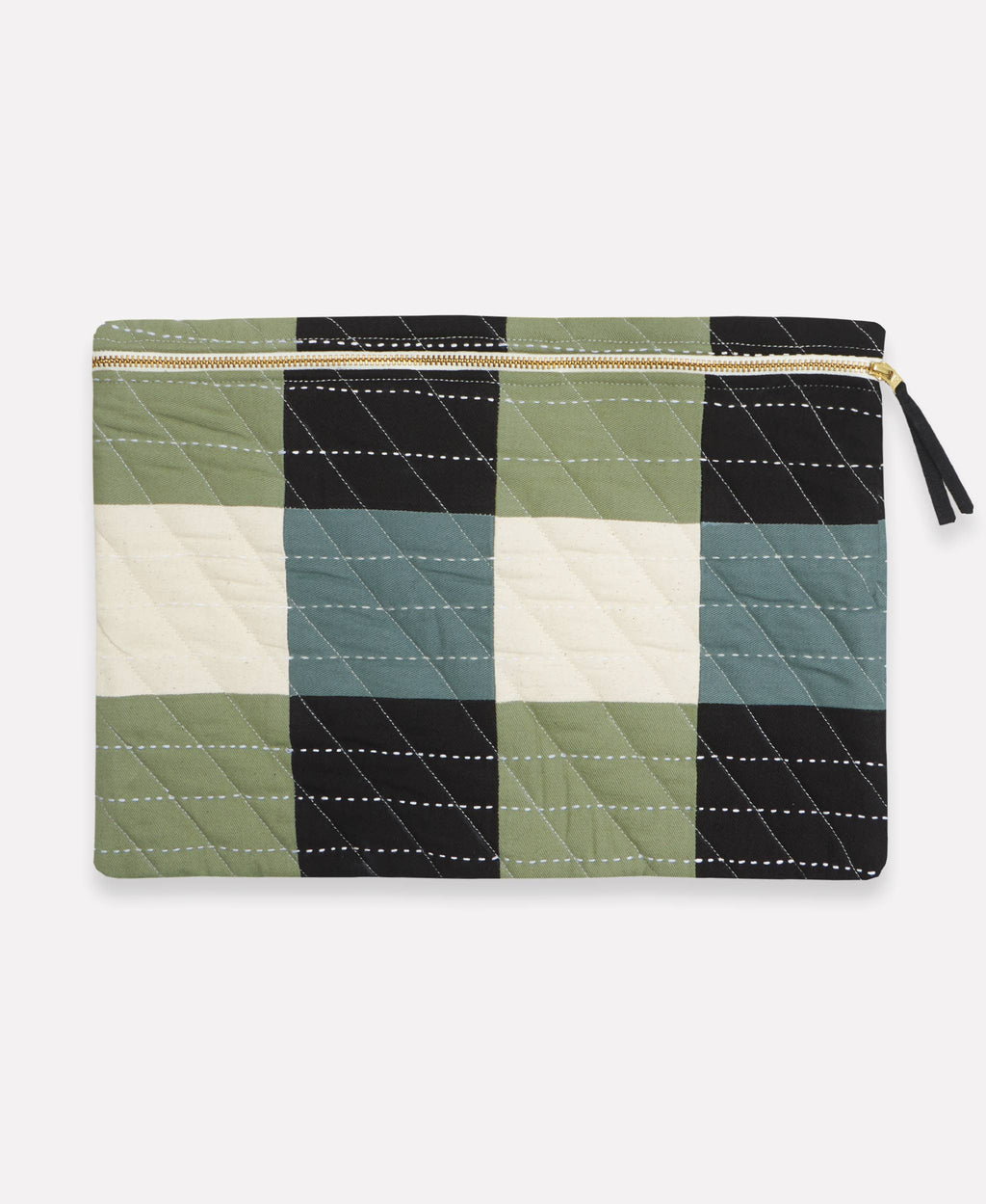 Checkered Laptop Sleeve - Charcoal