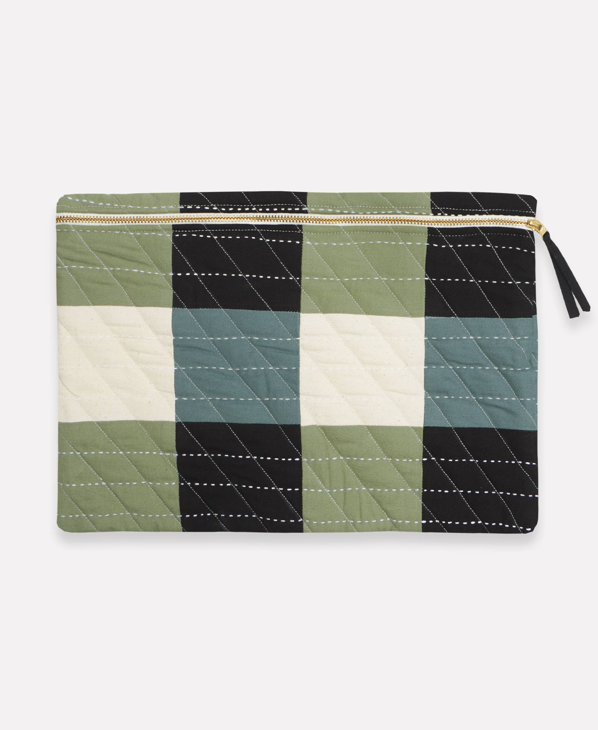 Checkered Laptop Sleeve - Charcoal