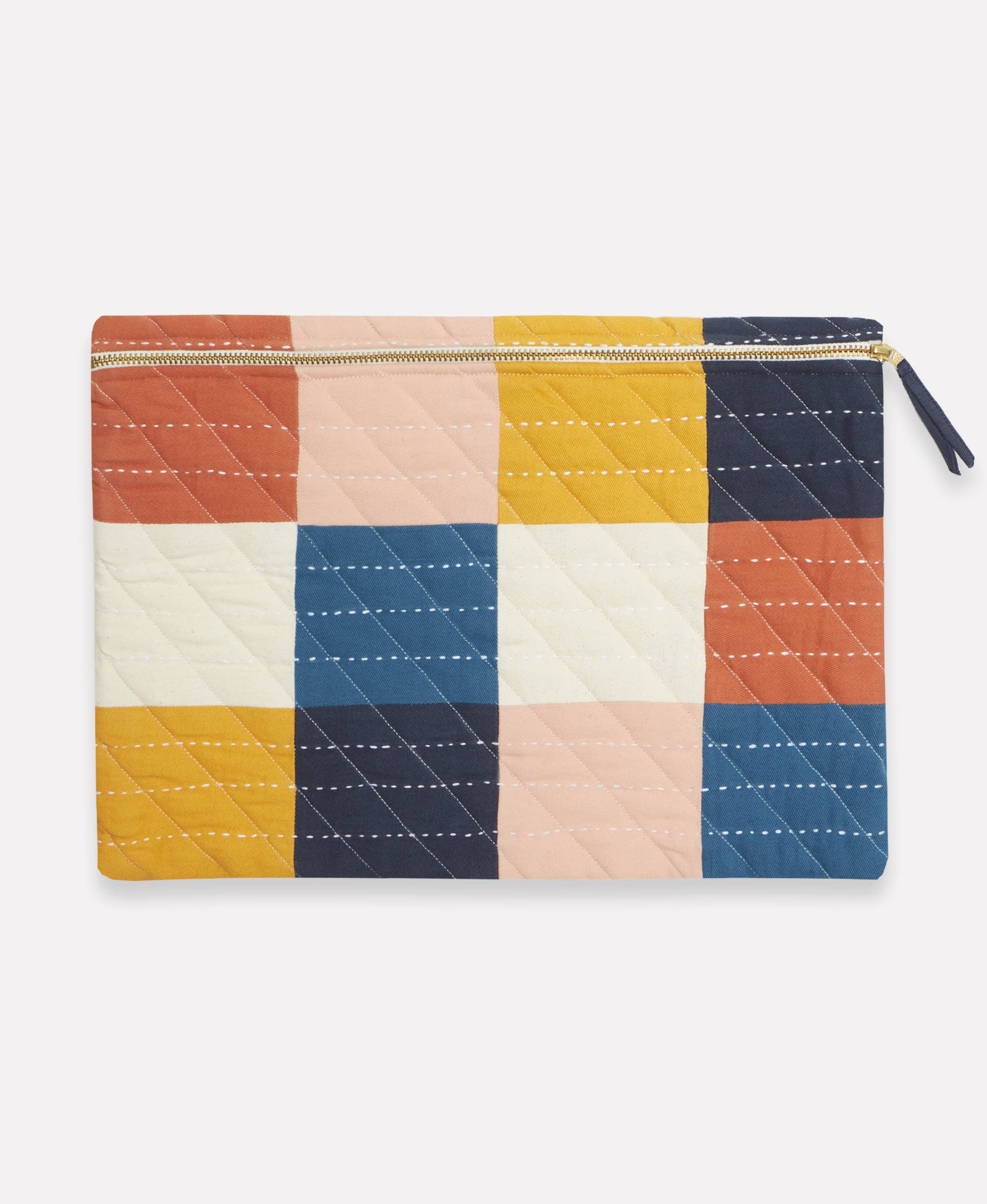 Checkered Laptop Sleeve - Charcoal
