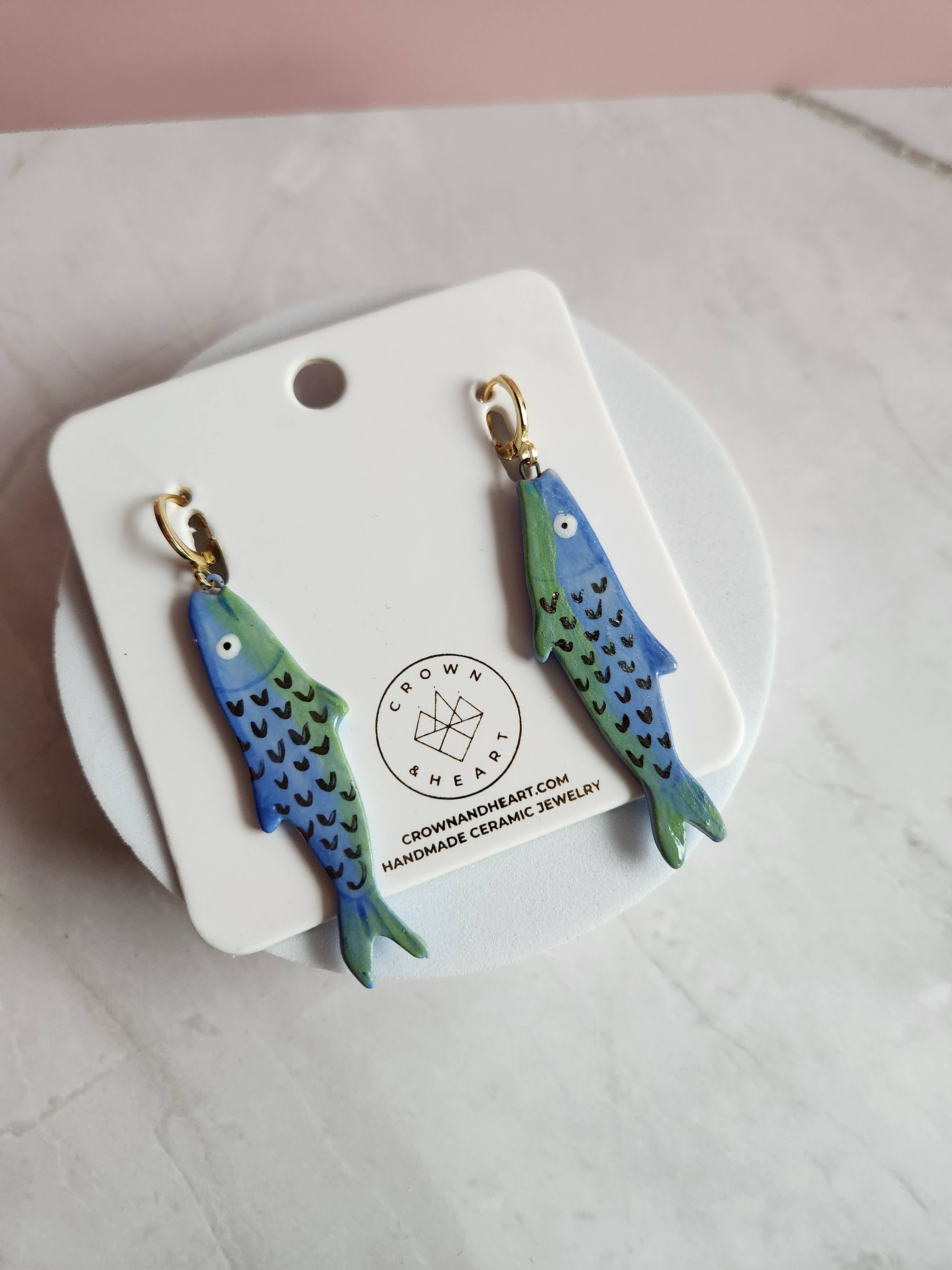 Sardine statement earrings