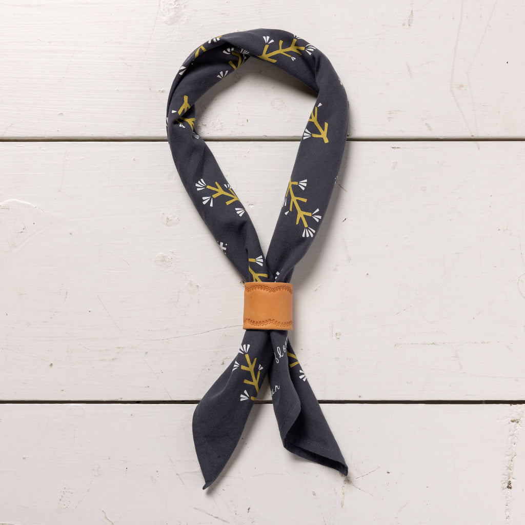 Heritage cotton bandana - “Let Yourself Bloom”– Made in USA