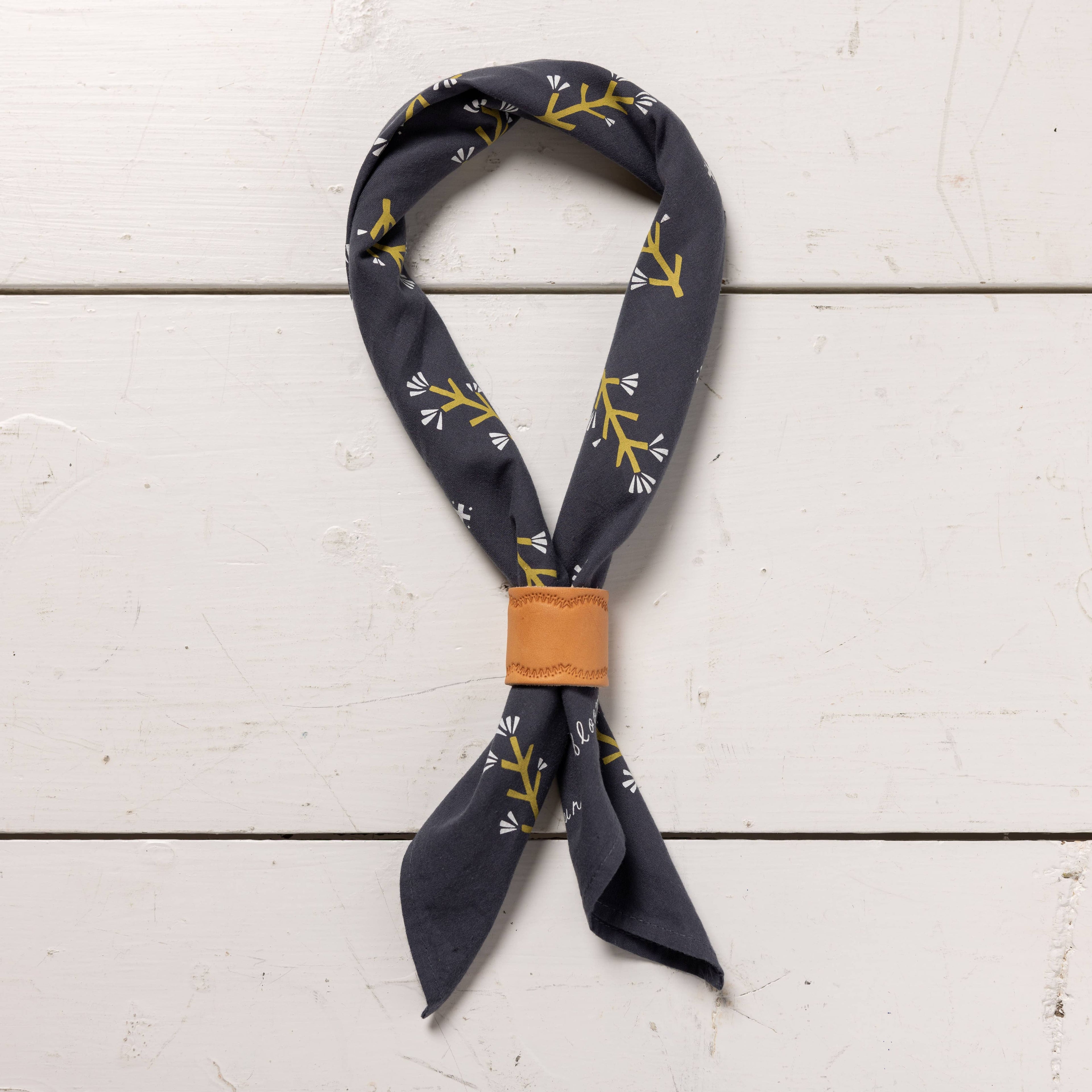 Heritage cotton bandana - “Let Yourself Bloom”– Made in USA