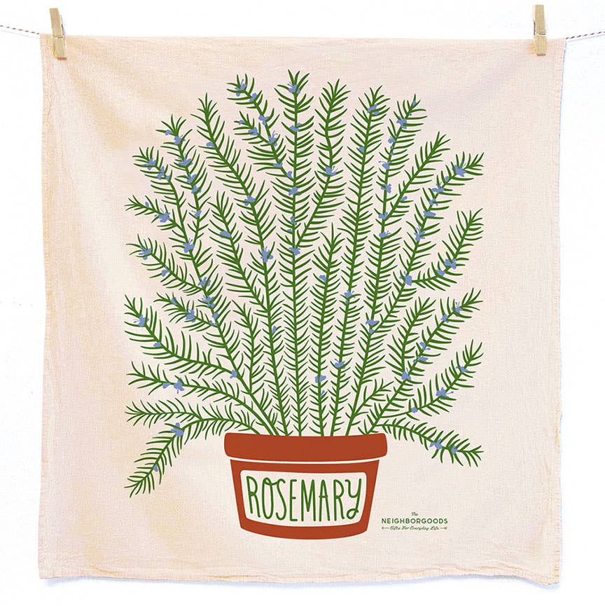 ROSE GARDEN (Rose, Rosemary) - Tea Towel Set of 2