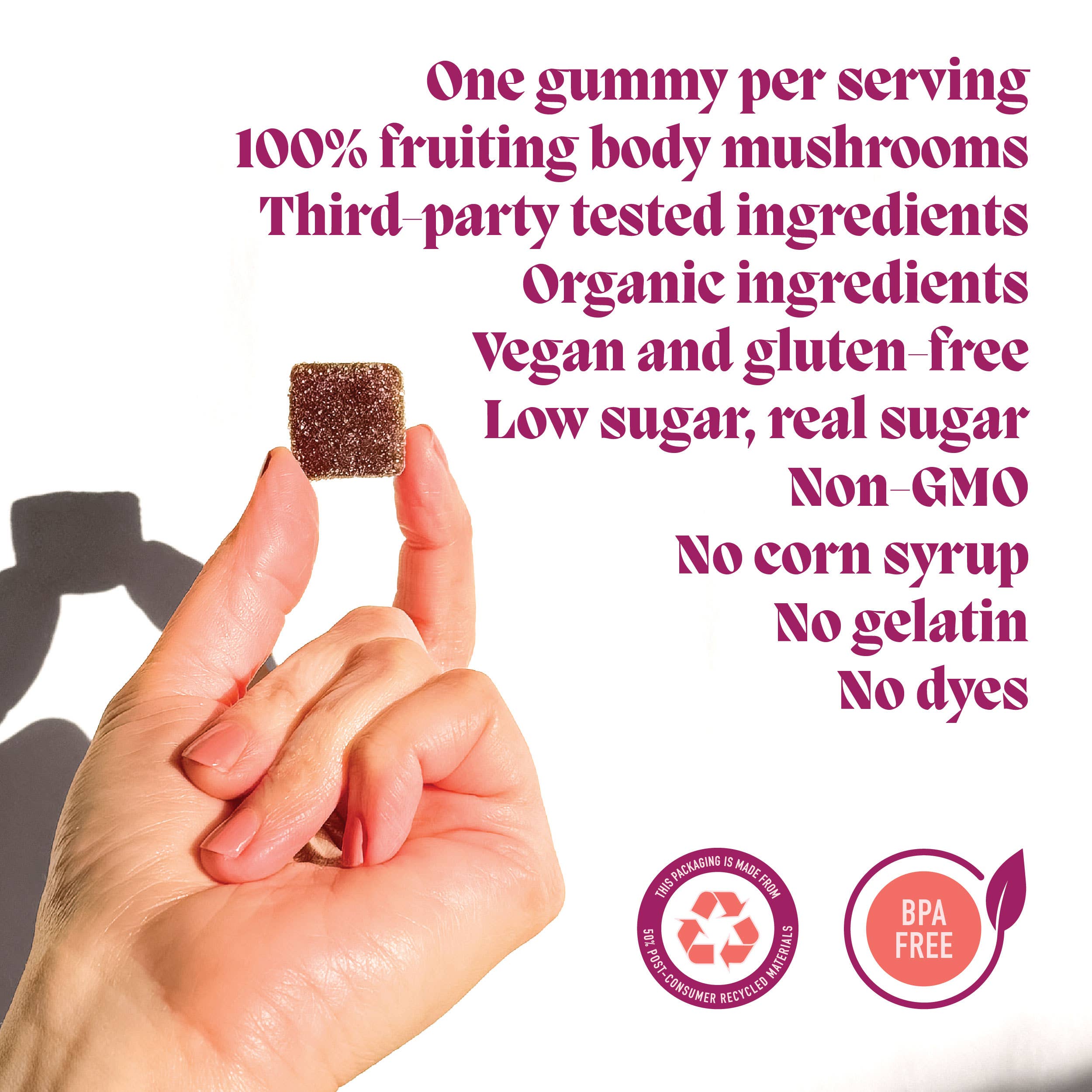 Motivate Mushroom Gummies (30) / Vegan Supplement / Energy