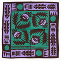 Silk Scarf Wild Thistle Purple & Green