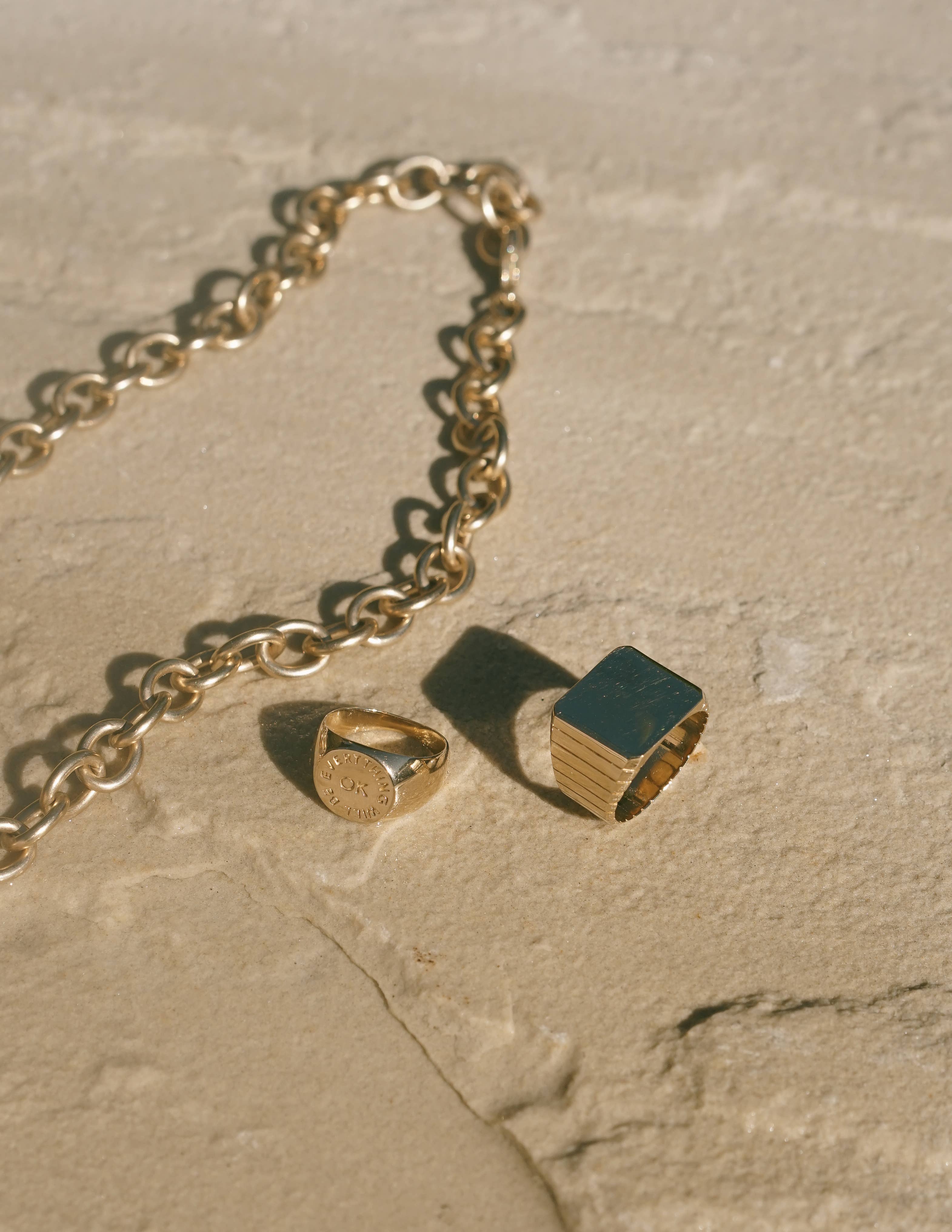 Everything Will Be OK Signet Ring
