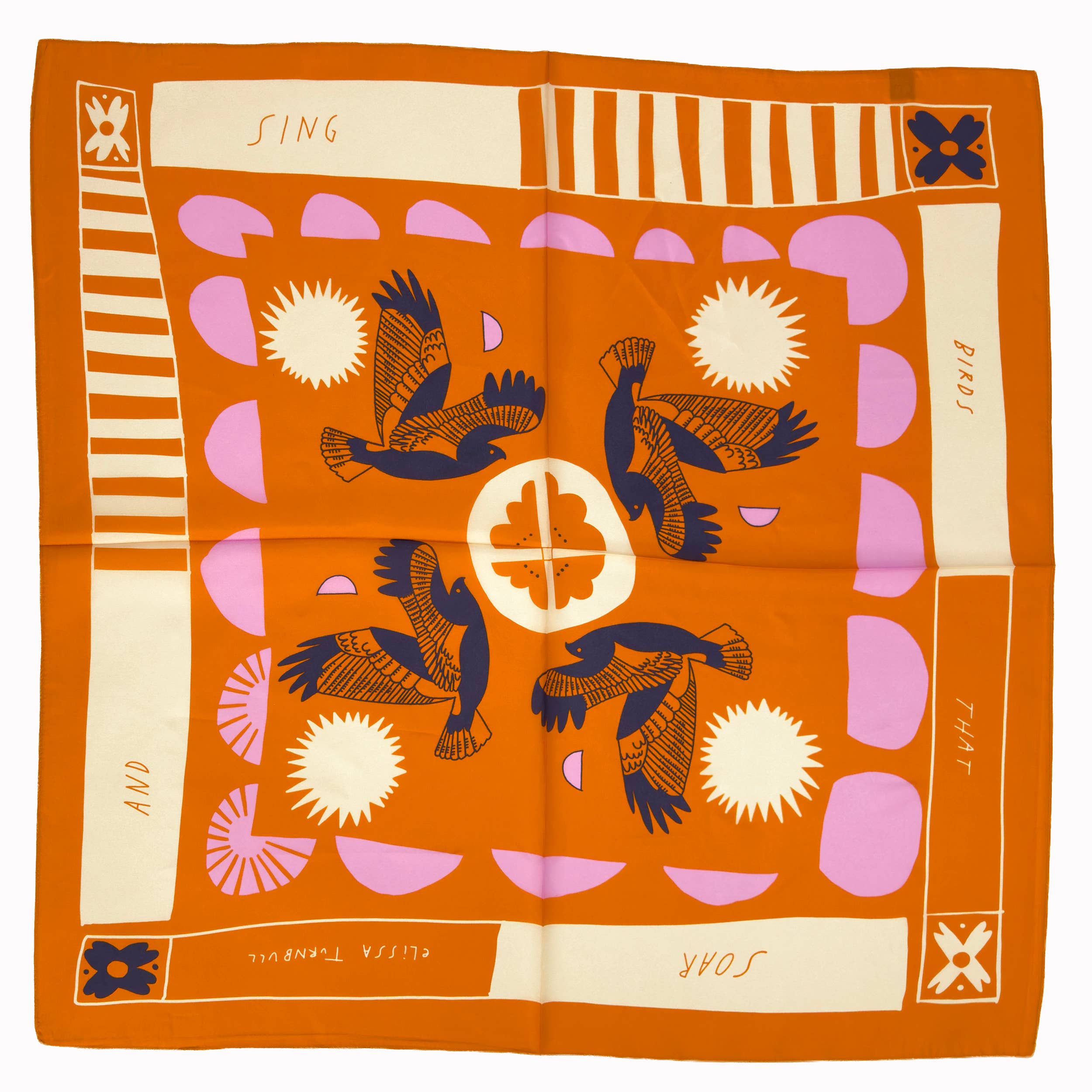 Soar & Sing Scarf | Silk Habotai Scarf | Women's Bandana