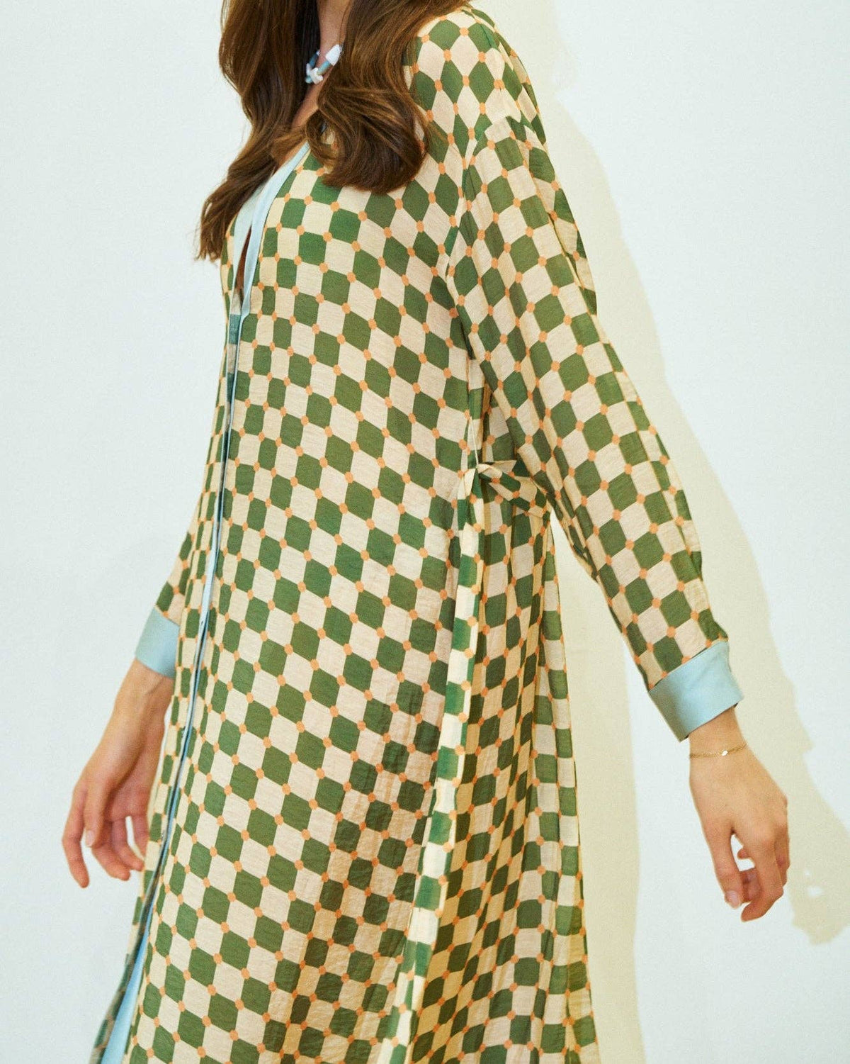Dress - Kaftan - Chekerboard