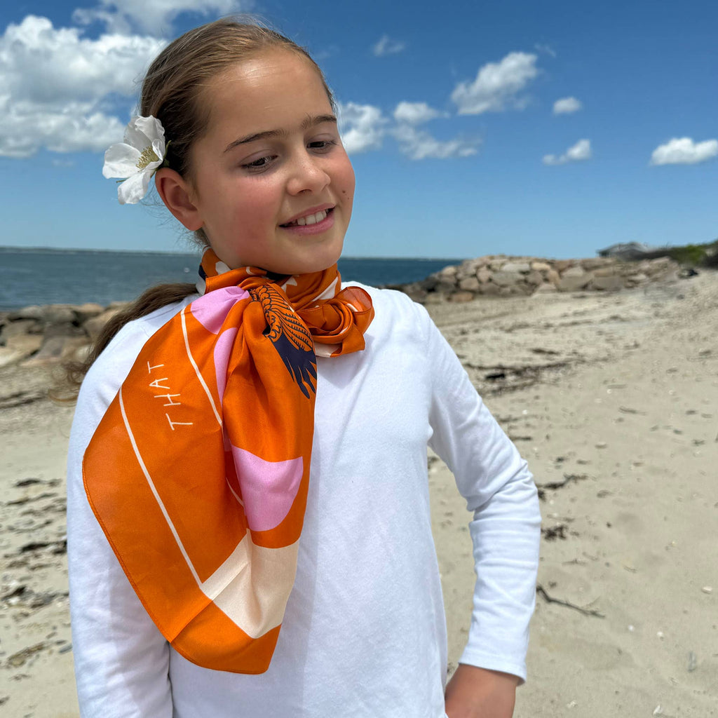 Soar & Sing Scarf | Silk Habotai Scarf | Women's Bandana