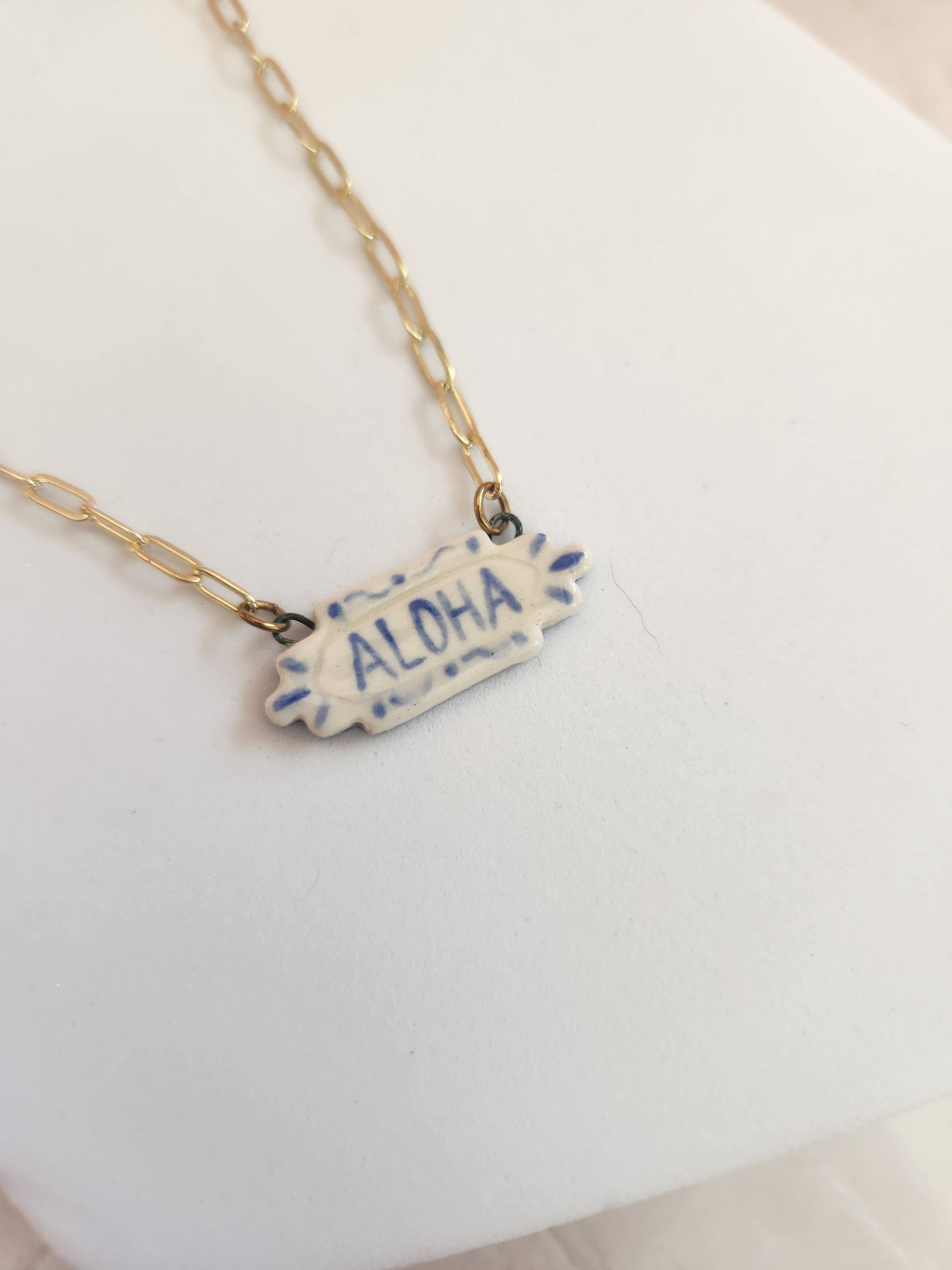 Bonjour Pendant Necklace