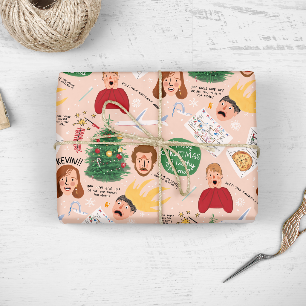 Home Alone Wrapping Paper - 3 Sheet Roll