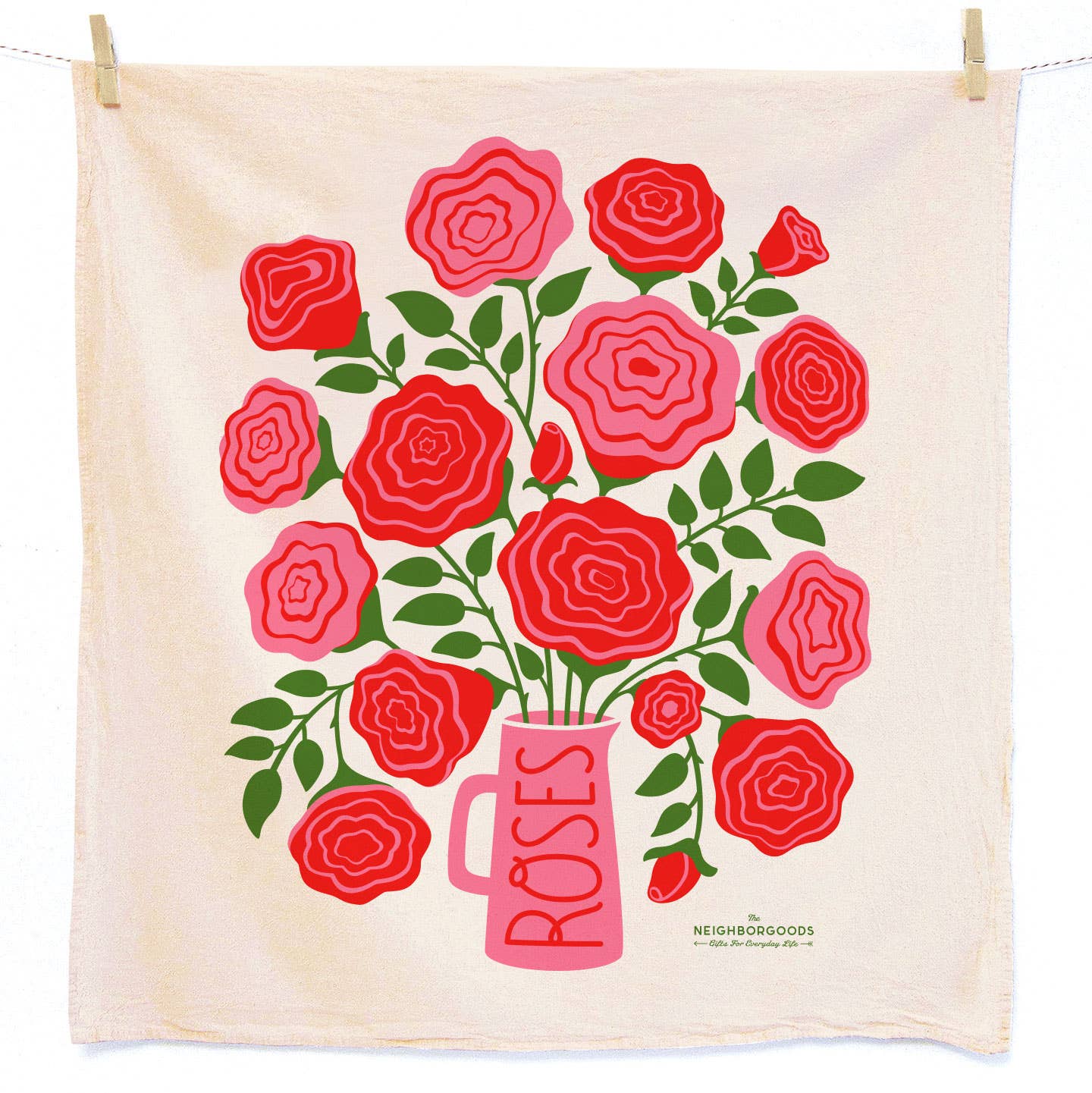 ROSE GARDEN (Rose, Rosemary) - Tea Towel Set of 2