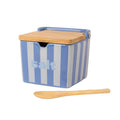 Salt shaker "Salt" Blue stripes