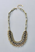 Multi Strand Metal Necklace