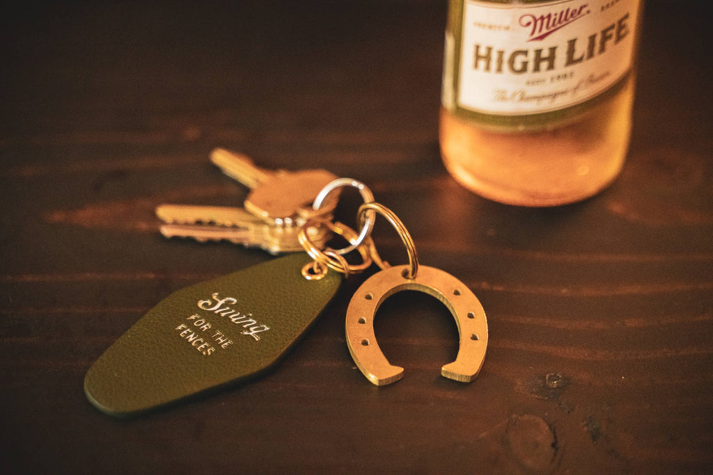 Lucky Horseshoe Keychain Bottle Opener / Brass or Steel