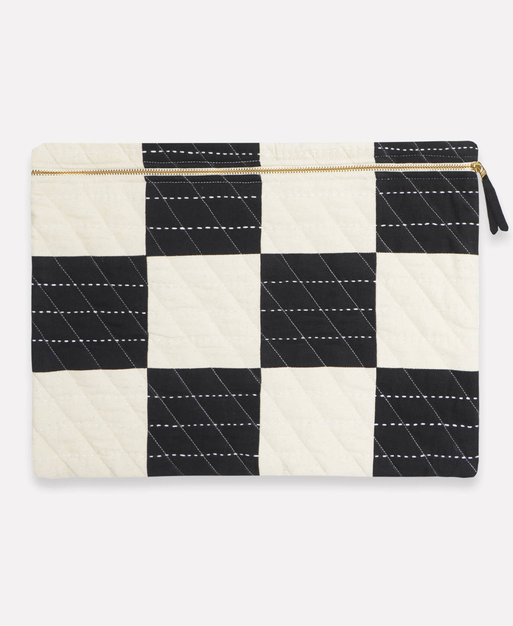 Checkered Laptop Sleeve - Charcoal