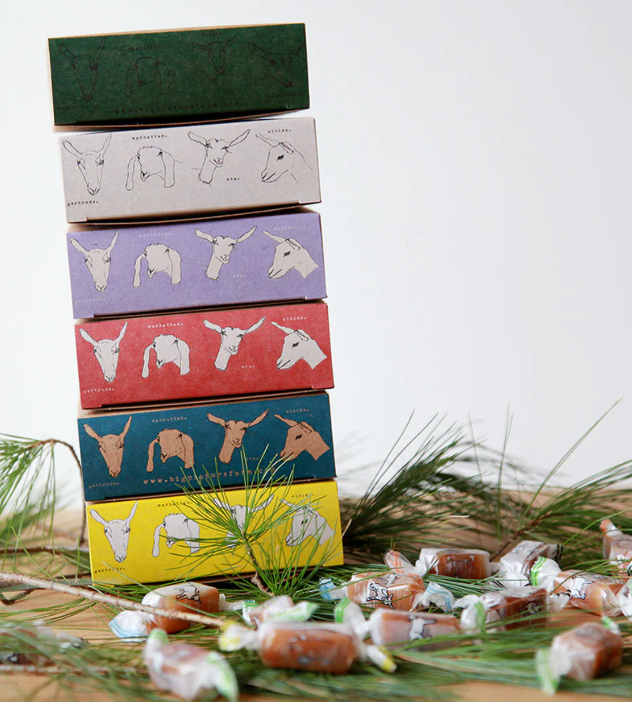 Goat Milk Caramel Farm Box | 6 Flavors | Retail