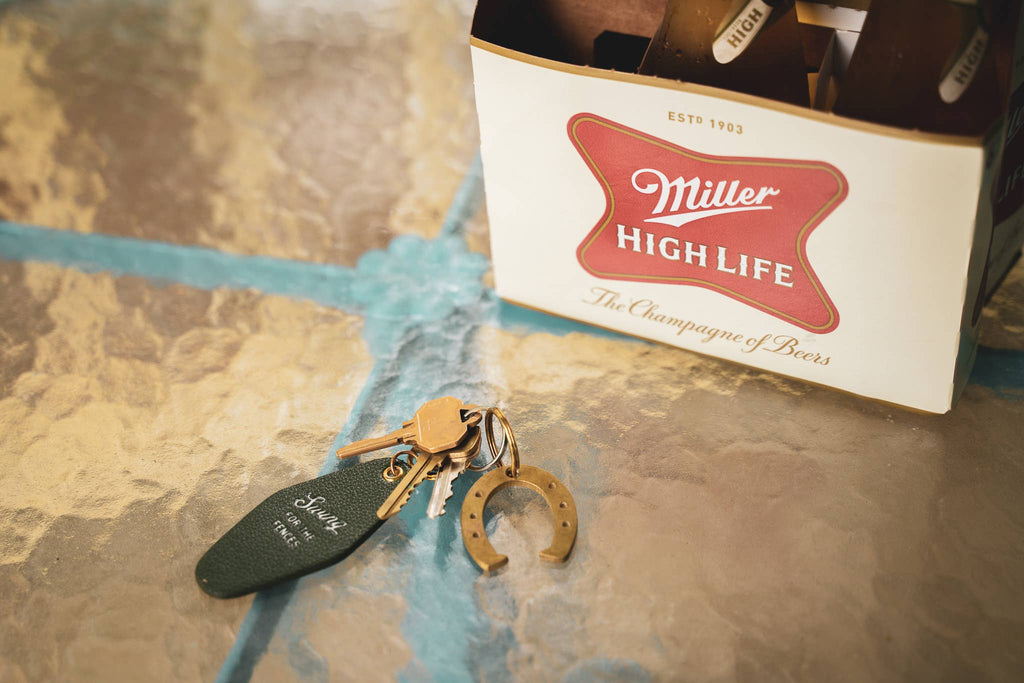 Lucky Horseshoe Keychain Bottle Opener / Brass or Steel