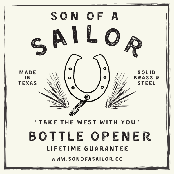Texas Bottle Opener / Brass or Steel Statement Bar Piece
