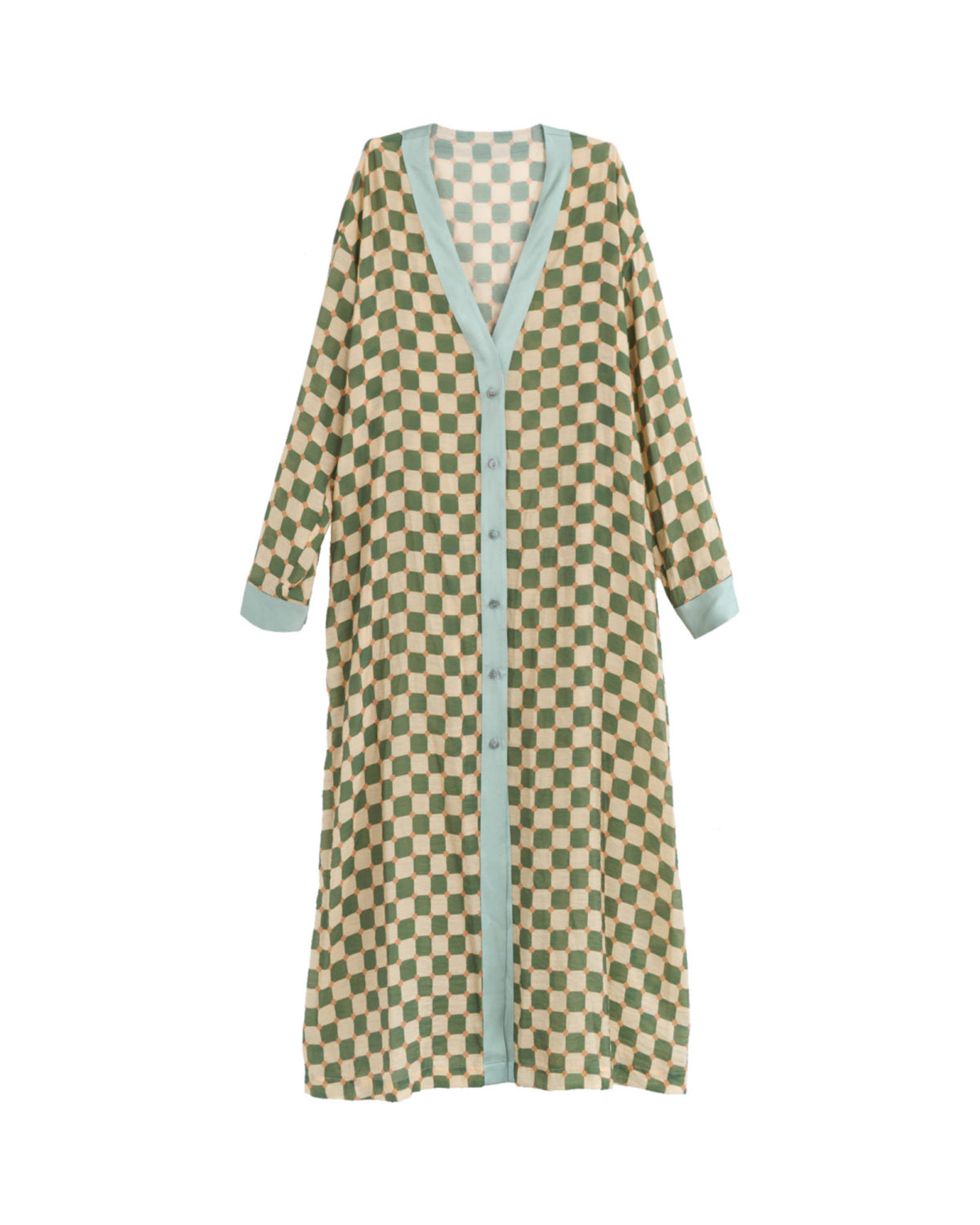 Dress - Kaftan - Chekerboard