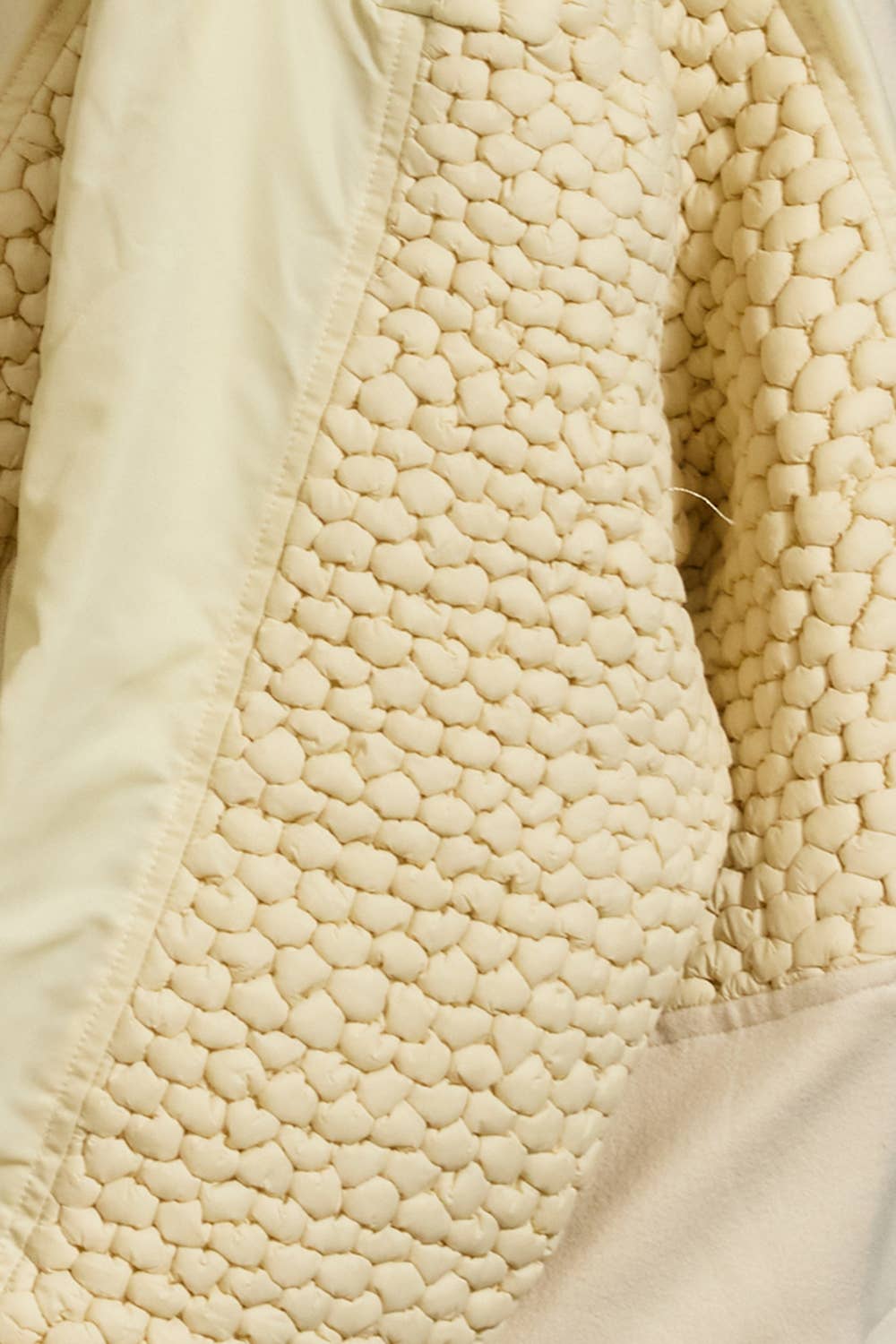 Pullover: Mixed-Media Bubble-Knit