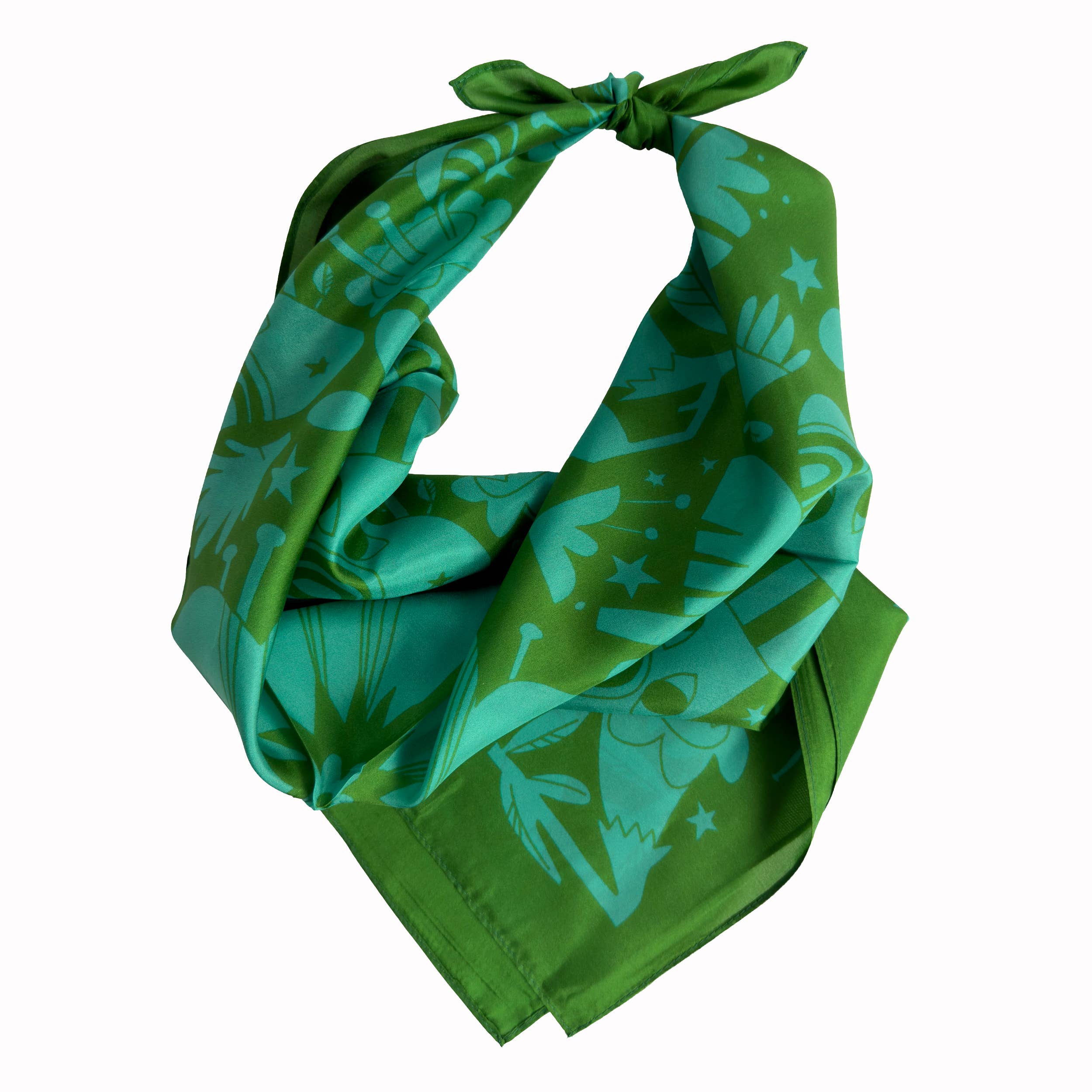 Night Pollinators Scarf | 100% Silk Bandana | Women's Scarf
