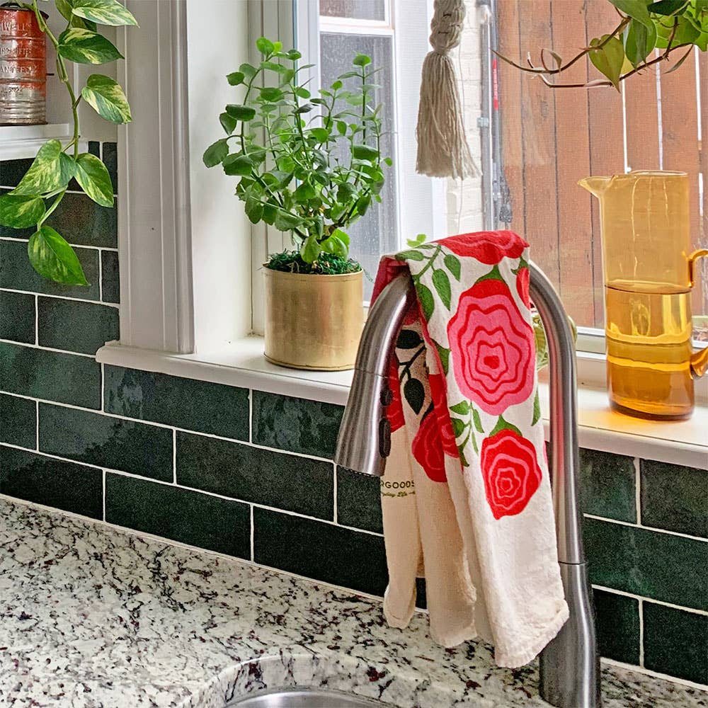 ROSE GARDEN (Rose, Rosemary) - Tea Towel Set of 2