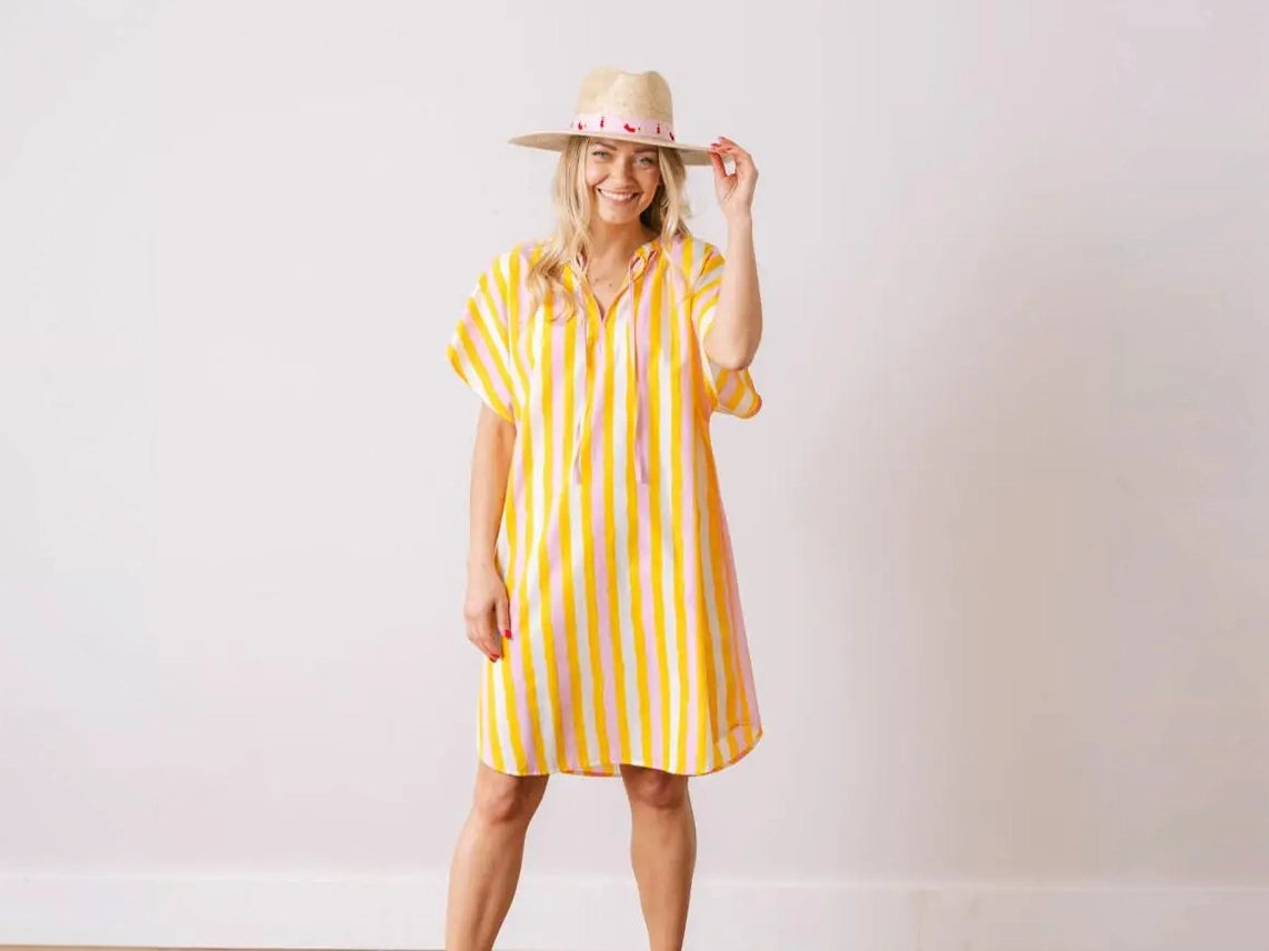 Dress - Sunkissed Cove Striped Cover Up
